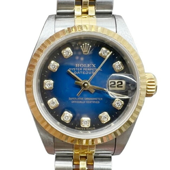 Rolex | Accessories | Rolex Rolex 6973g Blue Gradation New Diamond Ss ...